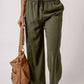 Smocked High Waist Wide Leg Pants