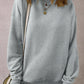 Round Neck Long Sleeve Sweatshirt