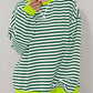 Striped Round Neck Long Sleeve T-Shirt