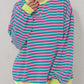 Striped Round Neck Long Sleeve T-Shirt