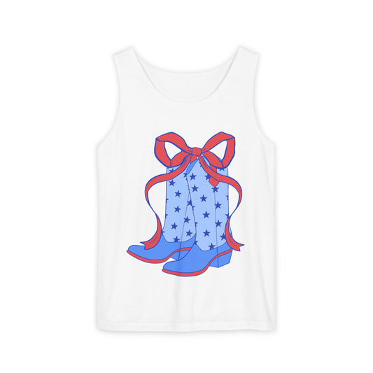 Patriotic Cowboy Boots Tank