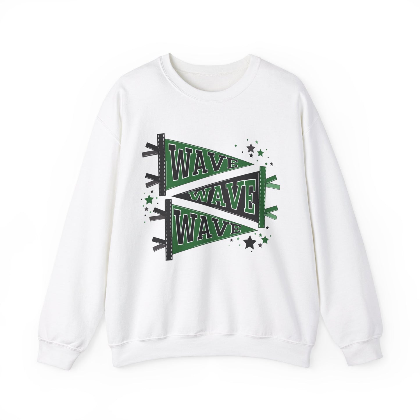 Wave Thriple Pennant_Gildan Adult Sweatshirt