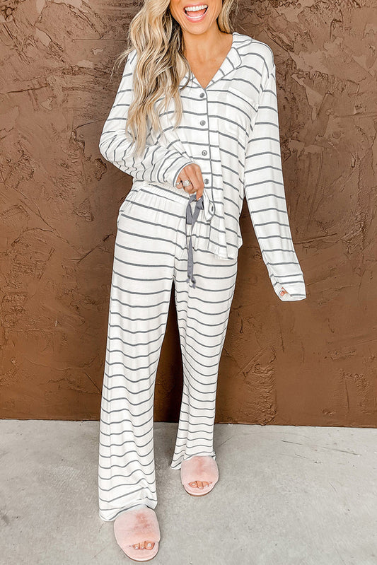 Long Sleeve and Pants Pajamas Set