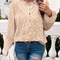 Frill Round Neck Long Sleeve Shirt