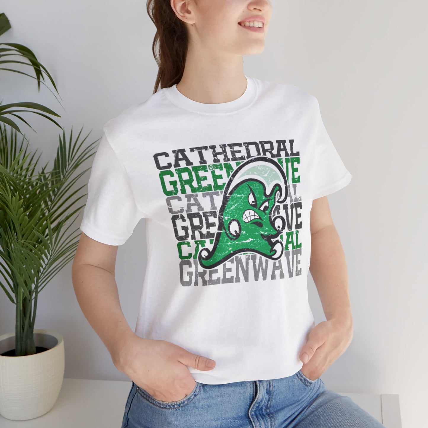 Cathedral GreenWave w/ Mascot - 3001 Adult Short