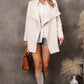 Waterfall Collar Longline Cardigan with Side Pockets