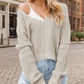 V-Neck Long Sleeve Sweater