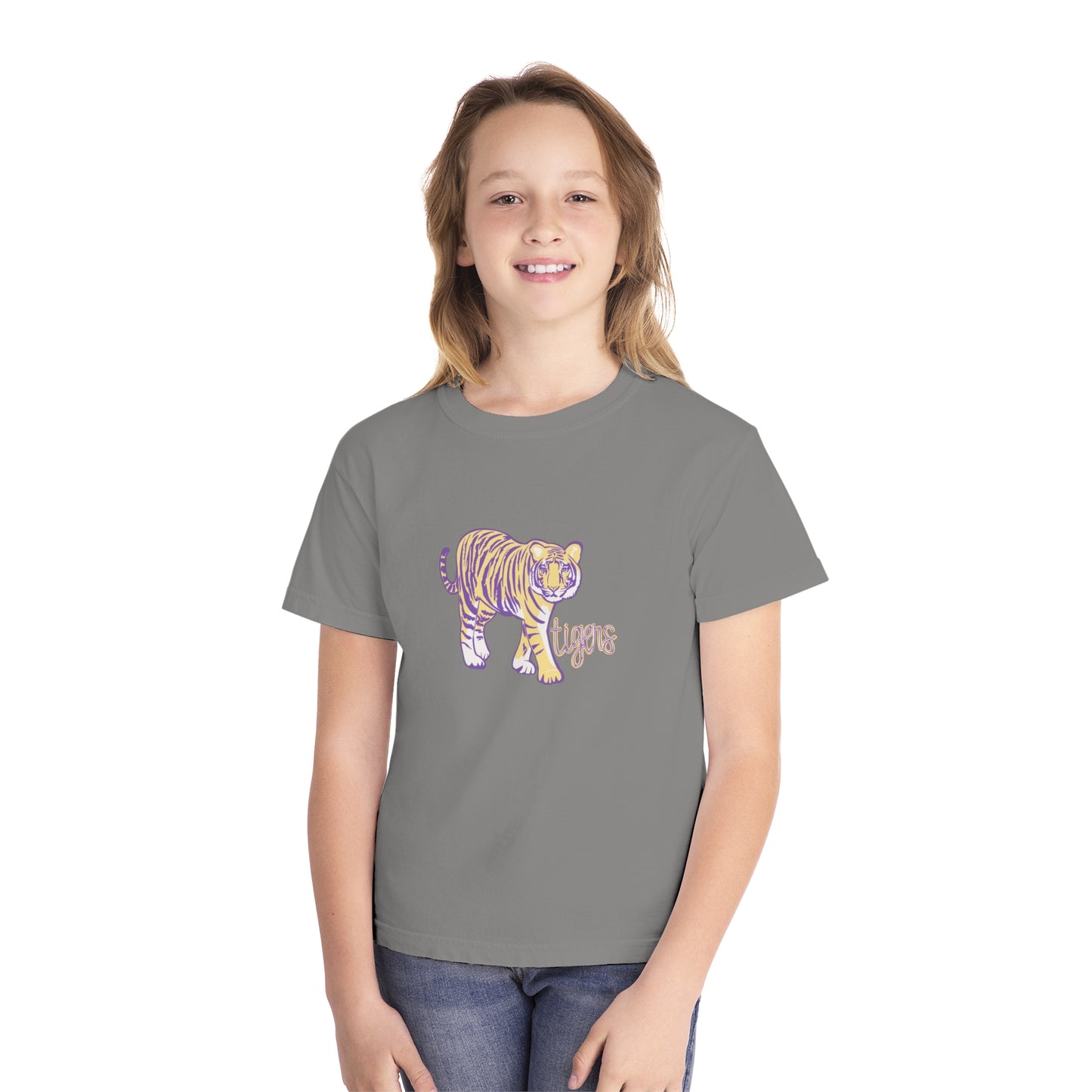 Tiger Standing Comfort Colors YOUTH