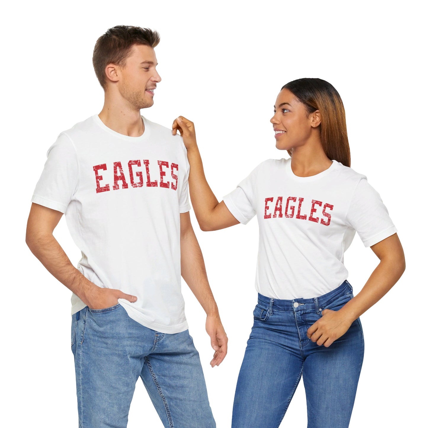 Eagles Distressed Block_ 3001 Adult SS