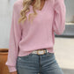 V-Neck Long Sleeve Sweater