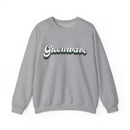 GreenWave Retro Script - Gildan Adult Sweatshirt