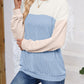 Color Block Round Neck Long Sleeve Sweatshirt