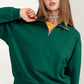 HYFVE Half Zip Drop Shoulder Sweatshirt