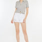 Kancan Raw Hem Distressed Denim Shorts