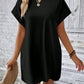 Round Neck Short Sleeve Mini Dress