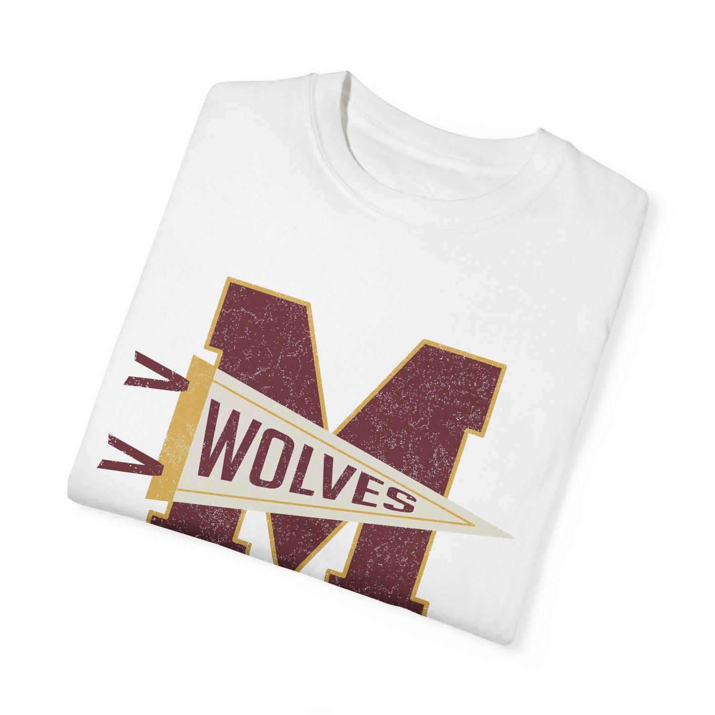 Varsity M with Wolves Pennant_CC Adult SS