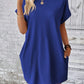 Round Neck Short Sleeve Mini Dress