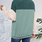 Color Block Round Neck Long Sleeve Sweatshirt