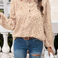 Frill Round Neck Long Sleeve Shirt