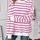 Striped Round Neck Long Sleeve Sweatshirt