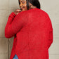 Heimish By The Fire Full Size Draped Detail Knit Sweater