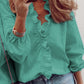 Full Size Ruffled V-Neck Long Sleeve Blouse