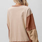 BiBi Washed Color Block Sweatshirt