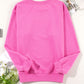 Round Neck Long Sleeve Sweatshirt