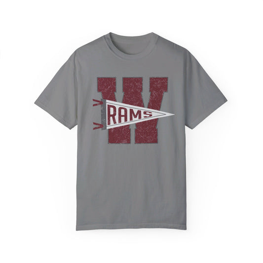 Varsity W Rams Pennant_CC Adult SS