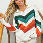 BiBi Multi Color Chevron Pattern Sweater