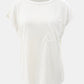 Full Size Round Neck Cap Sleeve T-Shirt