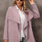 Waterfall Collar Longline Cardigan with Side Pockets