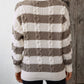 Striped Round Neck Long Sleeve Sweater