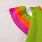 Color Block Round Neck Knit Top