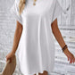 Round Neck Short Sleeve Mini Dress