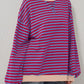 Striped Round Neck Long Sleeve T-Shirt