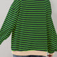 Contrast Striped Long Sleeve Sweatshirt