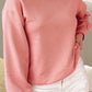 Bow Round Neck Long Sleeve Sweatshirt