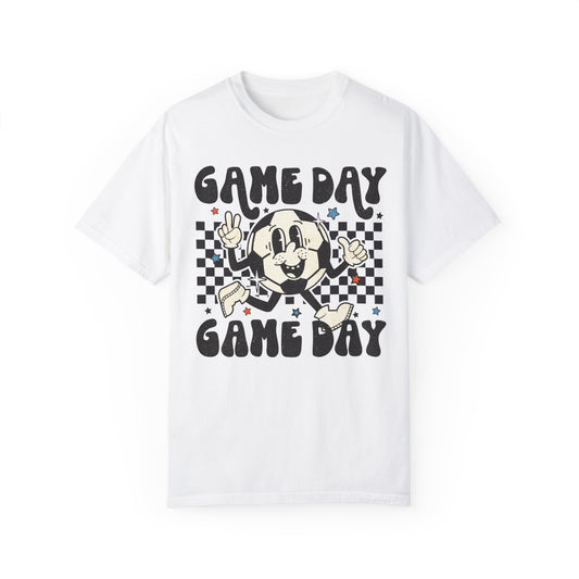 Checkered Retro Soccer Game Day_CC Adult