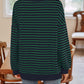 Striped Round Neck Long Sleeve Sweatshirt