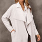 Waterfall Collar Longline Cardigan with Side Pockets