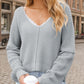 V-Neck Long Sleeve Sweater