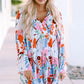 White Floral Tiered Mini Dress