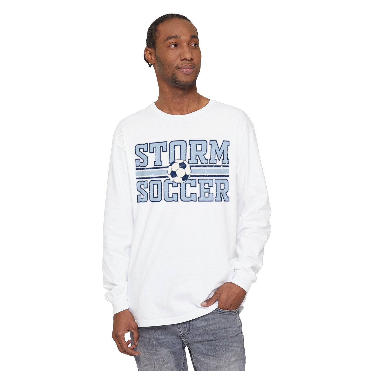 Storm Soccer Distressed - CC Adult Long Sleeve