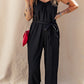 Tied V-Neck Spaghetti Strap Jumpsuit