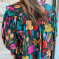 Printed Lantern Sleeve Blouse