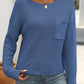 Round Neck Long Sleeve Sweater