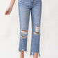 Lovervet High Rise Distressed Straight Jeans