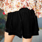 Smocked High Waist Shorts