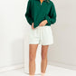 HYFVE Half Zip Drop Shoulder Sweatshirt